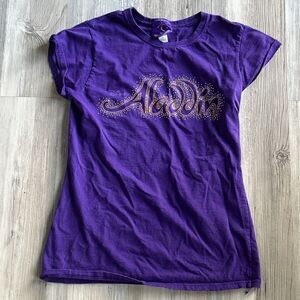 Disneys Aladdin Baby Doll  Embellished T Shirt Size Small